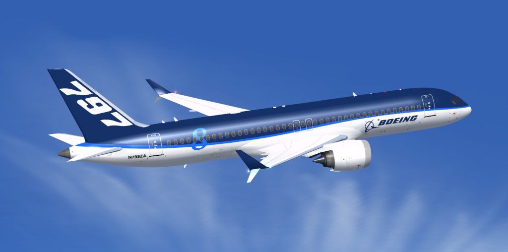 Boeing 797 will be a mid-sized mass-market jetliner